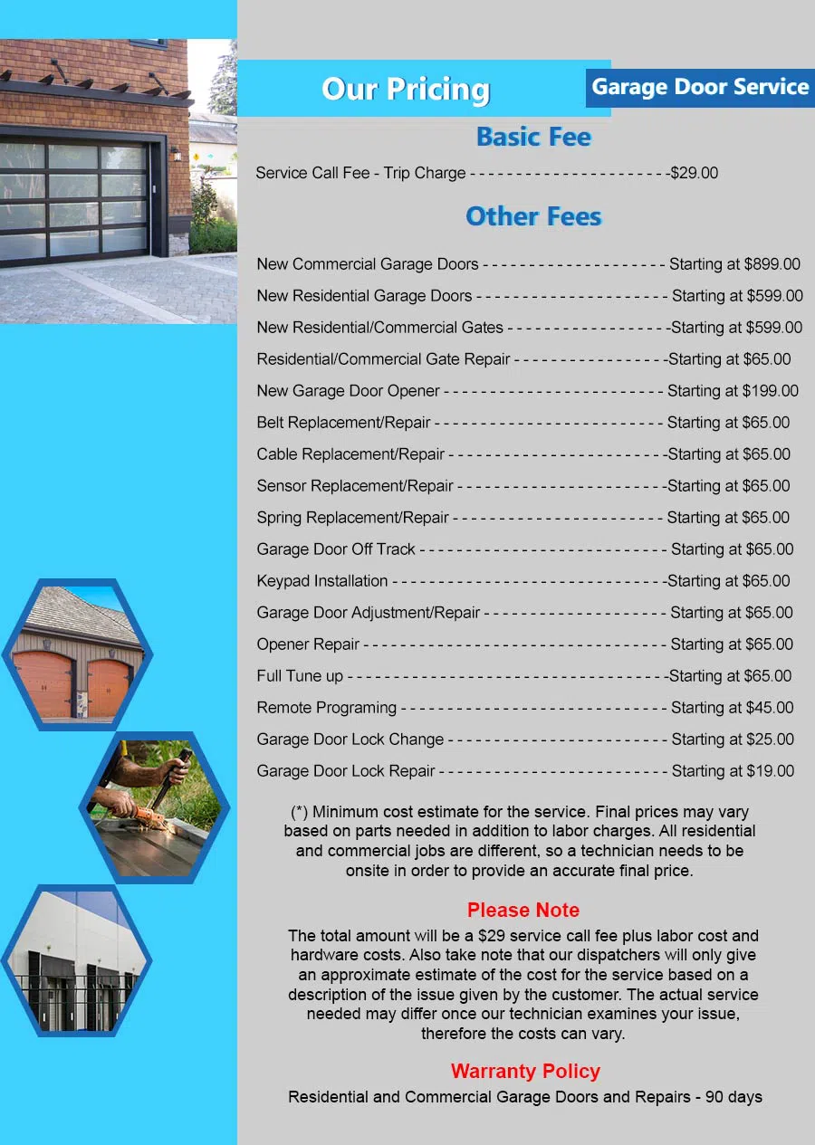 Capitol Garage Door Service Rockville, MD 301-360-4184 - pricelist4