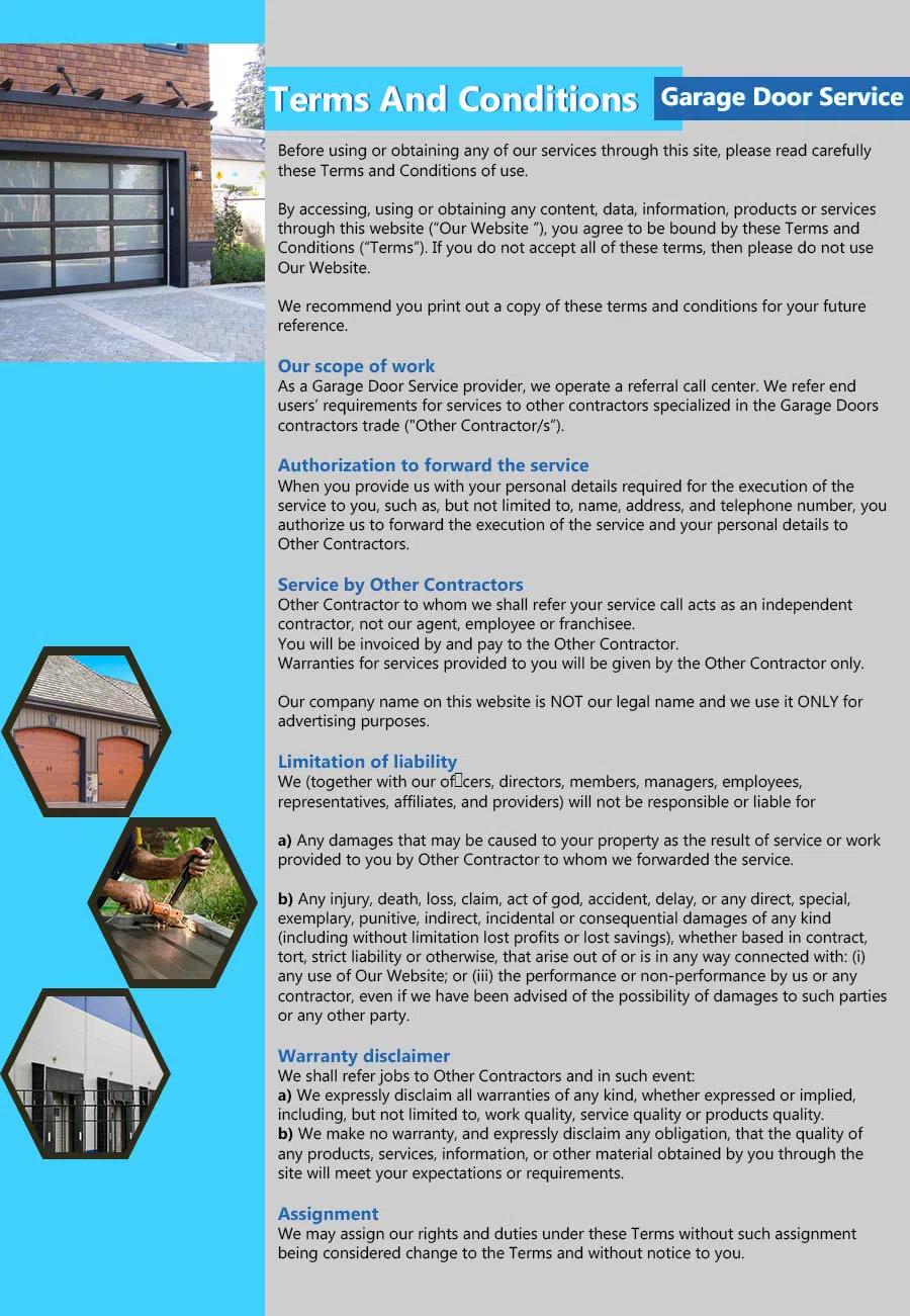 Capitol Garage Door Service Rockville, MD 301-360-4184 - terms4